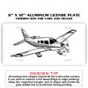 6 X 12 Full Size Aluminum License Plate for Cars and Trucks  Thumbnail