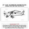 6 X 12 Full Size Aluminum License Plate for Cars and Trucks  Thumbnail