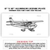 6 X 12 Full Size Aluminum License Plate for Cars and Trucks  Thumbnail