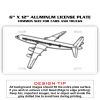 6 X 12 Full Size Aluminum License Plate for Cars and Trucks  Thumbnail