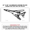 6 X 12 Full Size Aluminum License Plate for Cars and Trucks  Thumbnail