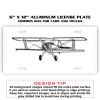 6 X 12 Full Size Aluminum License Plate for Cars and Trucks  Thumbnail