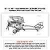 6 X 12 Full Size Aluminum License Plate for Cars and Trucks  Thumbnail