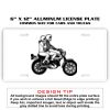 6 X 12 Full Size Aluminum License Plate for Cars and Trucks  Thumbnail