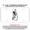 6 X 12 Full Size Aluminum License Plate for Cars and Trucks  Thumbnail