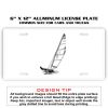 6 X 12 Full Size Aluminum License Plate for Cars and Trucks  Thumbnail