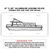 6 X 12 Full Size Aluminum License Plate for Cars and Trucks  Thumbnail