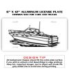 6 X 12 Full Size Aluminum License Plate for Cars and Trucks  Thumbnail
