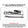 6 X 12 Full Size Aluminum License Plate for Cars and Trucks  Thumbnail