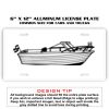 6 X 12 Full Size Aluminum License Plate for Cars and Trucks  Thumbnail