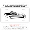 6 X 12 Full Size Aluminum License Plate for Cars and Trucks  Thumbnail