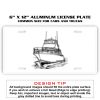 6 X 12 Full Size Aluminum License Plate for Cars and Trucks  Thumbnail