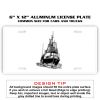6 X 12 Full Size Aluminum License Plate for Cars and Trucks  Thumbnail