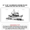 6 X 12 Full Size Aluminum License Plate for Cars and Trucks  Thumbnail