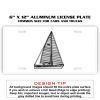 6 X 12 Full Size Aluminum License Plate for Cars and Trucks  Thumbnail