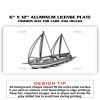 6 X 12 Full Size Aluminum License Plate for Cars and Trucks  Thumbnail