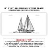 6 X 12 Full Size Aluminum License Plate for Cars and Trucks  Thumbnail