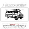 6 X 12 Full Size Aluminum License Plate for Cars and Trucks  Thumbnail