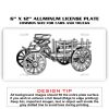 6 X 12 Full Size Aluminum License Plate for Cars and Trucks  Thumbnail