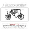 6 X 12 Full Size Aluminum License Plate for Cars and Trucks  Thumbnail