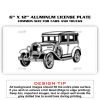 6 X 12 Full Size Aluminum License Plate for Cars and Trucks  Thumbnail
