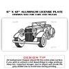 6 X 12 Full Size Aluminum License Plate for Cars and Trucks  Thumbnail