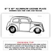 6 X 12 Full Size Aluminum License Plate for Cars and Trucks  Thumbnail