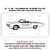 6 X 12 Full Size Aluminum License Plate for Cars and Trucks  Thumbnail