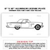 6 X 12 Full Size Aluminum License Plate for Cars and Trucks  Thumbnail