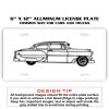 6 X 12 Full Size Aluminum License Plate for Cars and Trucks  Thumbnail