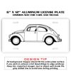 6 X 12 Full Size Aluminum License Plate for Cars and Trucks  Thumbnail