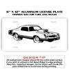 6 X 12 Full Size Aluminum License Plate for Cars and Trucks  Thumbnail