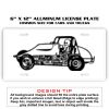 6 X 12 Full Size Aluminum License Plate for Cars and Trucks  Thumbnail