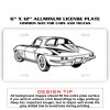 6 X 12 Full Size Aluminum License Plate for Cars and Trucks  Thumbnail