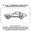 6 X 12 Full Size Aluminum License Plate for Cars and Trucks  Thumbnail