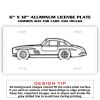 6 X 12 Full Size Aluminum License Plate for Cars and Trucks  Thumbnail