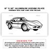 6 X 12 Full Size Aluminum License Plate for Cars and Trucks  Thumbnail