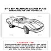 6 X 12 Full Size Aluminum License Plate for Cars and Trucks  Thumbnail