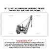 6 X 12 Full Size Aluminum License Plate for Cars and Trucks  Thumbnail