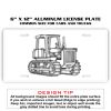 6 X 12 Full Size Aluminum License Plate for Cars and Trucks  Thumbnail