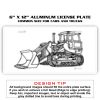 6 X 12 Full Size Aluminum License Plate for Cars and Trucks  Thumbnail