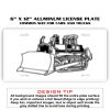 6 X 12 Full Size Aluminum License Plate for Cars and Trucks  Thumbnail