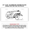 6 X 12 Full Size Aluminum License Plate for Cars and Trucks  Thumbnail