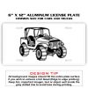 6 X 12 Full Size Aluminum License Plate for Cars and Trucks  Thumbnail
