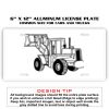 6 X 12 Full Size Aluminum License Plate for Cars and Trucks  Thumbnail