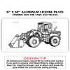 6 X 12 Full Size Aluminum License Plate for Cars and Trucks  Thumbnail