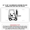 6 X 12 Full Size Aluminum License Plate for Cars and Trucks  Thumbnail