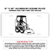 6 X 12 Full Size Aluminum License Plate for Cars and Trucks  Thumbnail
