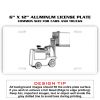 6 X 12 Full Size Aluminum License Plate for Cars and Trucks  Thumbnail