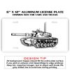6 X 12 Full Size Aluminum License Plate for Cars and Trucks  Thumbnail